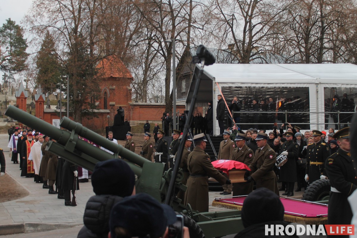 Как в Вильнюсе прошло перезахоронение Кастуся Калиновского и других повстанцев