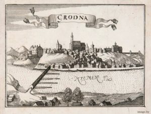 Літоўскі калекцыянер прадае рэдкую гравюру з выявай Гродна гравюра