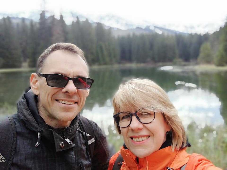 Юры Гардзееў і яго жонка, таксама гісторык, Лілія Коўкель