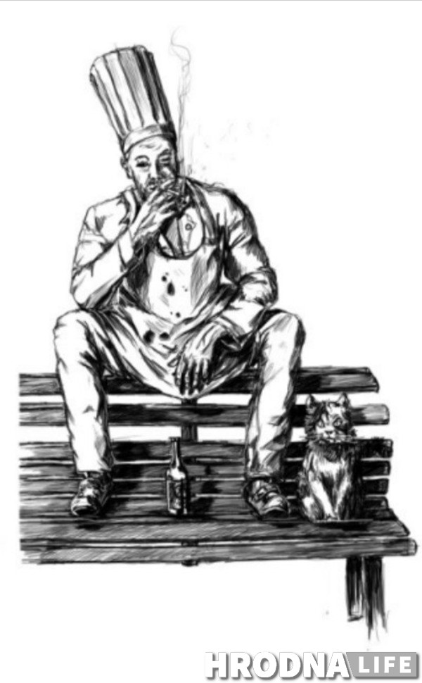 «Кухар у курылцы» і «чалавек з нажом». Шэф з Гродна стаў пісьменнікам і прадставіў першую кнігу «Кухар у курылцы» і «чалавек з нажом». Шэф з Гродна стаў пісьменнікам і прадставіў першую кнігу