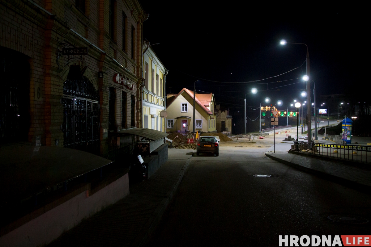 ФОТА: Як выглядае начны Гродна на выхадных у час пандэміі