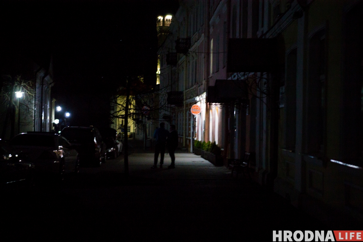 ФОТА: Як выглядае начны Гродна на выхадных у час пандэміі