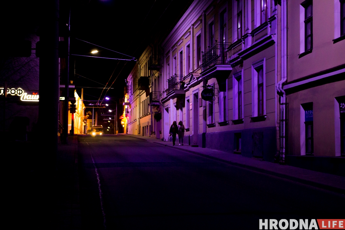 ФОТА: Як выглядае начны Гродна на выхадных у час пандэміі