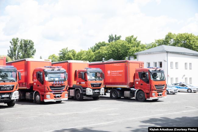 Крупнейший в истории Польши гуманитарный груз едет на Гродненщину