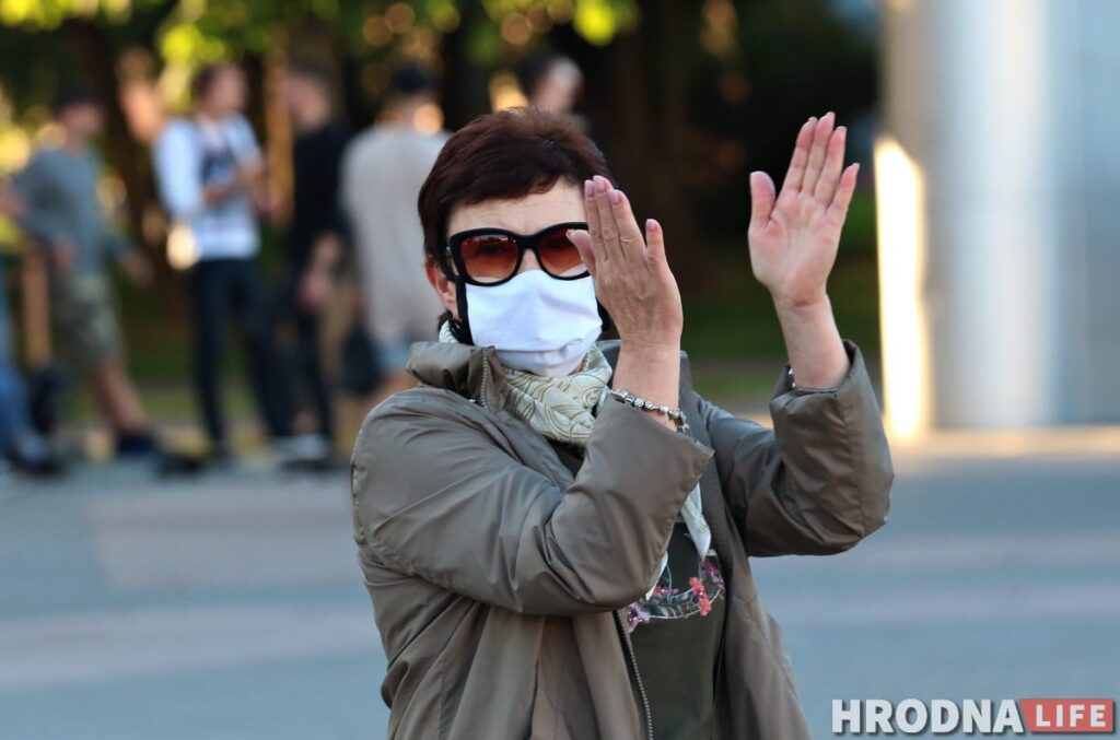 Глядзіце, як у Гродне людзі выйшлі на стыхійную акцыю пратэсту