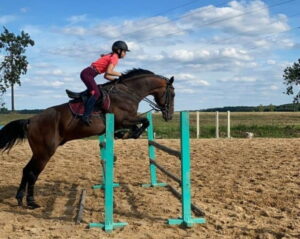 Аліса Хомбак на трэніроўцы