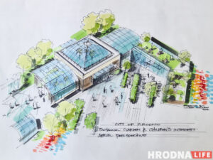 Аранжарэя, дыназаўры і амфітэатр. Што з'явіцца каля палаца Чацвярцінскіх у Гродне