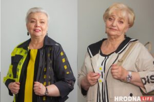 "Мне хутка 80, а я фотамадэль!" Навошта даганяць цягнік, які адыходзіць, і чаму не варта баяцца пераменаў, распавялі мадэлі 50+, цырульнікі і стылісты Студентки Университета Жанна Крижановская (слева) и Валентина Королько, участницы проекта "Преображение" с моделями 50+. Фото: Ання Малашеня, Катерина Врублевская