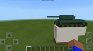 7-класнік з Гродна пабудаваў у Minecraft танк Т-34-85 - як на Савецкай плошчы Гродненский танк в Minecraft. Скриншот Hrodna.life