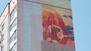 Яшчэ адзін мурал вышынёй 9 паверхаў пачалі маляваць у Гродне. Глядзіце, дзе ён з’явіцца
