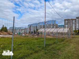 На Фолюшы пачалі будаваць царкву. Зараз вернікі моляцца ў спортзалі