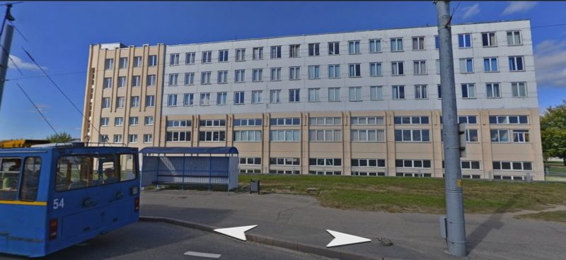 У Гродне гаражы рэканструююць пад сховішча для небяспечных адходаў Ул. Курчатова, 1а. Скриншот Яндекс.Карты