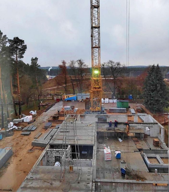 Будаўніцтва новага корпуса кардыялагічнага цэнтра у Гродне