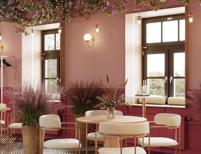 Рэндар інтэр'ера кавярні myloveberry ў Гродне. Крыніца: instagram.com/myloverberry.grodno/