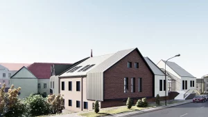 У цэнтры Гродна заканчваюць будаваць буйны офіс для айцішнікаў Маставая, 40А