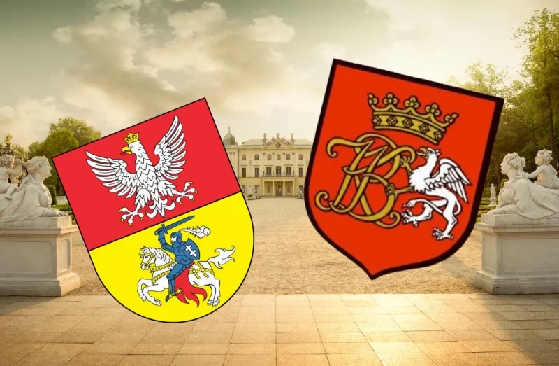 Сучасны герб Беластока - злева. Прапанаваны - справа. Калаж Hrodna.life