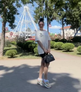 Кацярына ў Гродне. Скрыншот Hrodna.life з TikTok