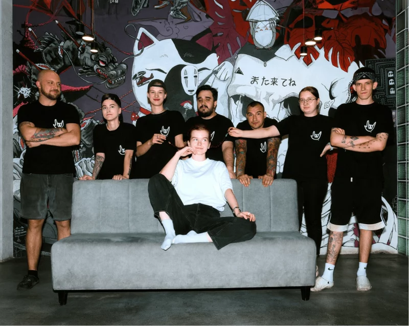 Супрацоўнікі рэстарану Punk Roll. Фота з Instagram установы