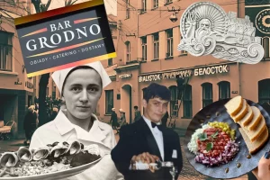 Грэчка з чарніцамі, жывая музыка і "сарамлівы" стрыптыз. Рэстаранам «Беласток» у Гродне і Grodno ў Беластоку споўнілася 50 гадоў Рестораны «Белосток» в Гродно и «Grodno» в Белостоке - юбилей 50 лет. Они открылись в 1974 году. Коллаж Hrodna.life