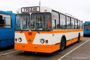 Самы стары тралейбус Беларусі працуе ў Гродне. Фота: grodnonews.by
