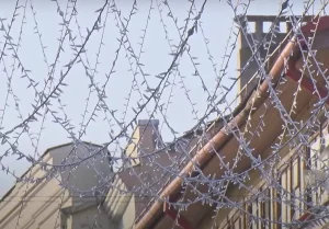 Знакі задыяку на Леніна і неонавыя контуры будынкаў: як упрыгожваюць Гродна да Новага года Усю Савецкую зацягнулі "зорным небам". Скрыншот Hrodna.life рэпартажу "Гродна Плюс"