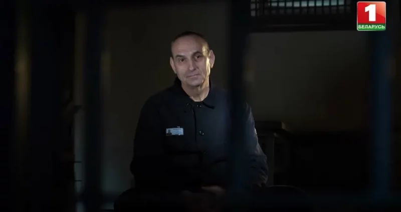Ежы Жывалеўскі. Скрыншот Беларусь 1