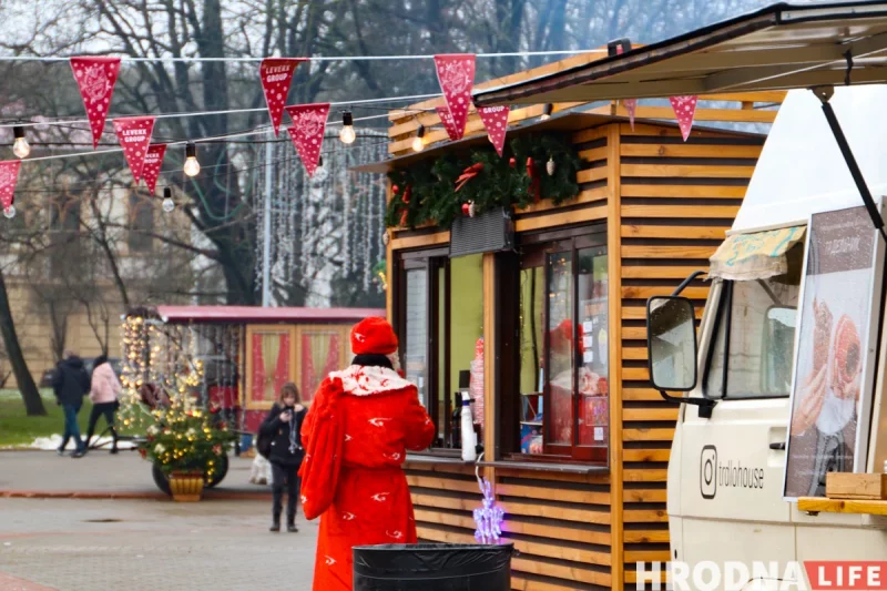 Навагодні кірмаш у Гродне на Савецкай плошчы. Фота з архіву Hrodna.life