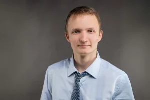 Яўген Дудкін. Фота з агітацыйных матэрыялаў парламенцкай кампаніі 2019 года