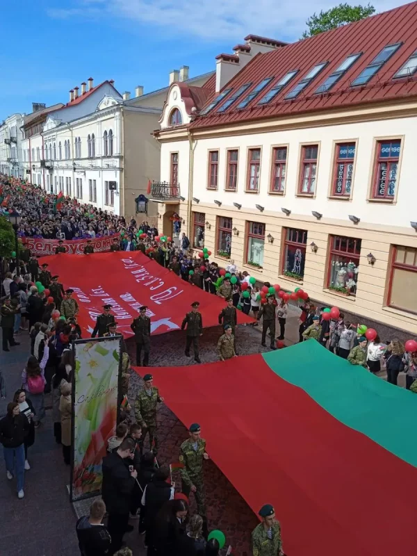 Шэсце на 9 траўня 2024 года ў Гродне. Фота: Гродзенскі гарвыканкам