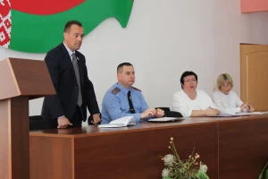 Арганізатары кірмашу вакансій і сходу ў РАУС. Крыніца: афіцыйны канал УУС Гродзенскага аблвыканкама