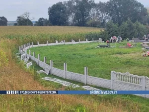 Дзеці з Гродна мераліся сілай — і пашкодзілі агароджу могілак на 2400 рублёў Дзеці з Гродна мераліся сілай — і пашкодзілі агароджу могілак на 2400 рублёў