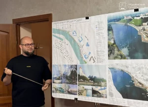 Абмеркаванне праекта набярэжнай. Фота: Гродзенскі гарвыканкам