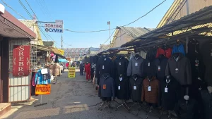 Рынок в Белостоке на улице Kawaleryjska