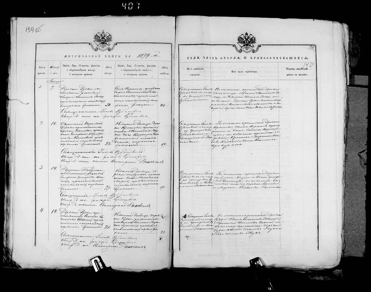 метрическая книга из архива