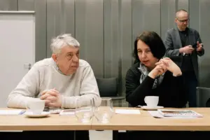 Прафесар Вячаслаў Швед на пасяджэнні секцыі даследаванняў гісторыі Сібіры Польскай акадэміі навук у Беластоку. Фота: sybir.bialystok.pl