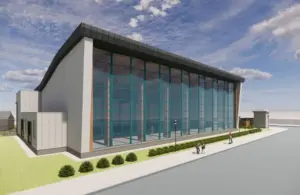 Рэндар аквапарку "Лазурный". Распрацоўкай праекта займаецца "Гроднаграмадзянпраект"